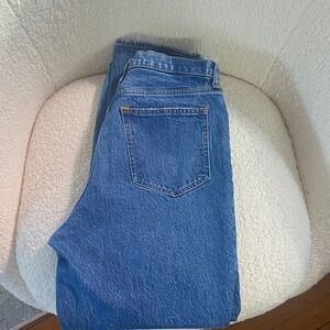 Abercrombie and Fitch 90s Straight Ultra High-Rise Blue Women's Jeans